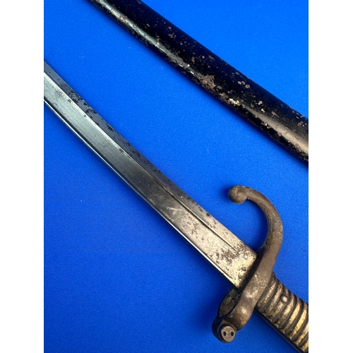 117 - 19th Century French Chassepot 1869 Sword Bayonet