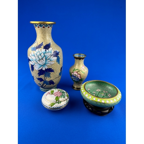 211 - Group of Vintage Chinese Cloisonne Items