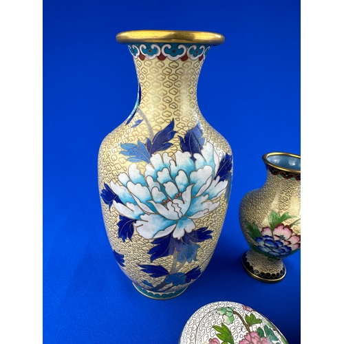 211 - Group of Vintage Chinese Cloisonne Items