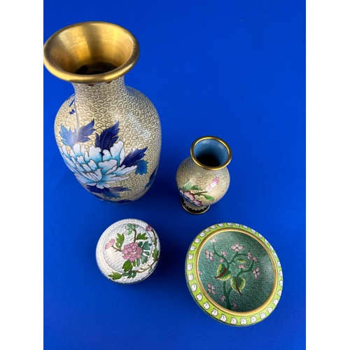 211 - Group of Vintage Chinese Cloisonne Items