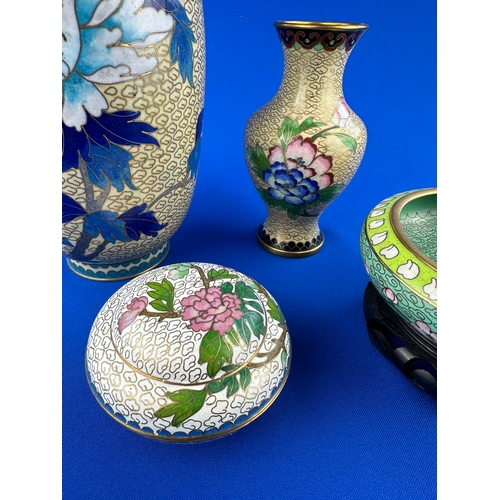 211 - Group of Vintage Chinese Cloisonne Items