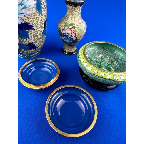 211 - Group of Vintage Chinese Cloisonne Items