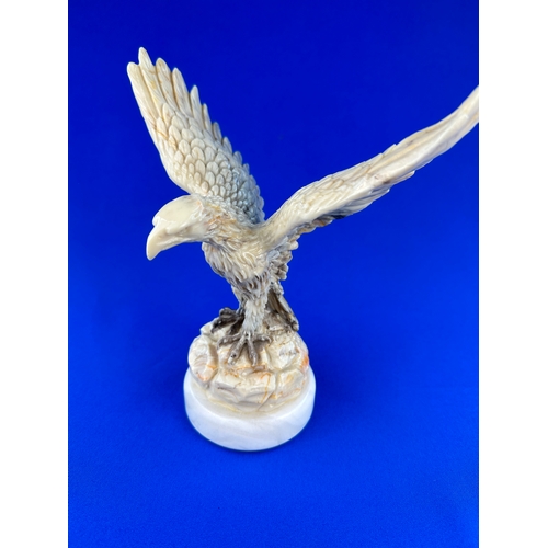 212 - Carved Alabaster Eagle