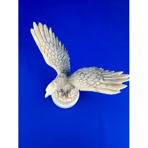 212 - Carved Alabaster Eagle