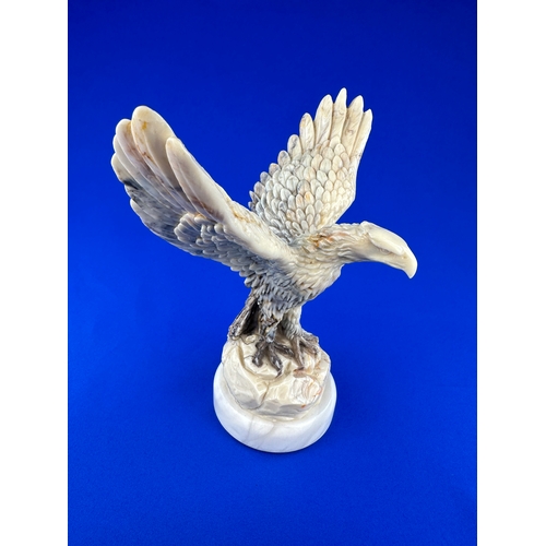 212 - Carved Alabaster Eagle