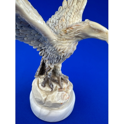 212 - Carved Alabaster Eagle