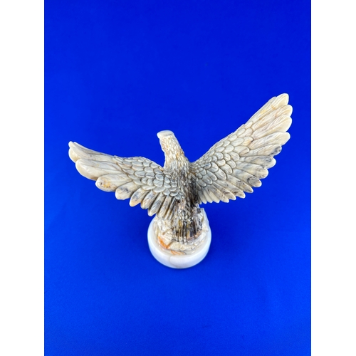 212 - Carved Alabaster Eagle