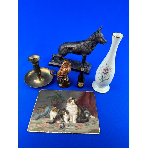 222 - Group of Collectables including Guinness, Beswick, Cold Cast Bronze Alsatian etc.