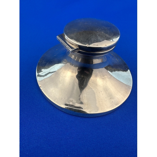 5 - Hallmarked Silver Inkwell Chester 1908