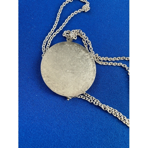 14 - Silver St Christopher Pendant & Chain