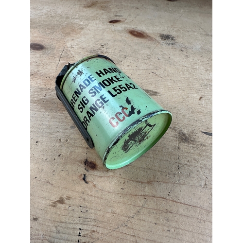 109 - Inert British Smoke Grenade - Orange