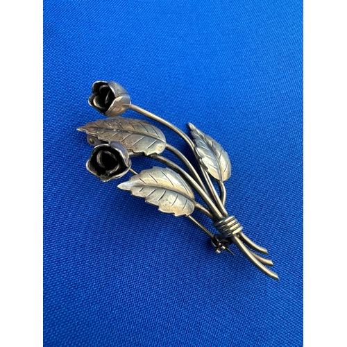 2 - Two Sterling Silver Brooches - 1 by John Lauritzen Denmark