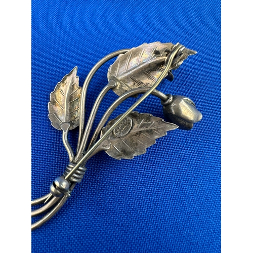 2 - Two Sterling Silver Brooches - 1 by John Lauritzen Denmark