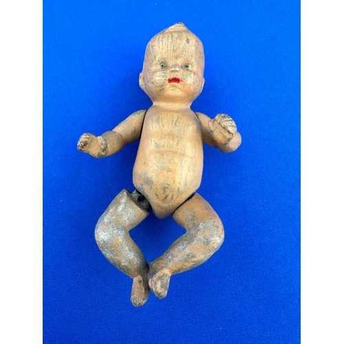 231 - Cold Painted Miniature Articulated Doll