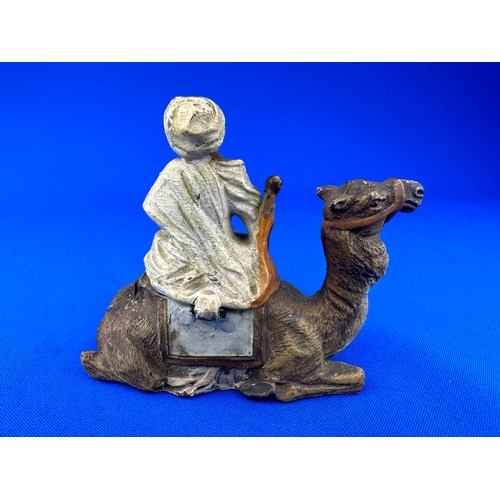 237 - Cold Painted Sitting Camel Inkwell