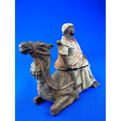 237 - Cold Painted Sitting Camel Inkwell