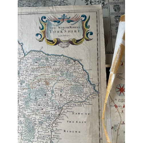 186 - Four Antique Maps including Rob Morden