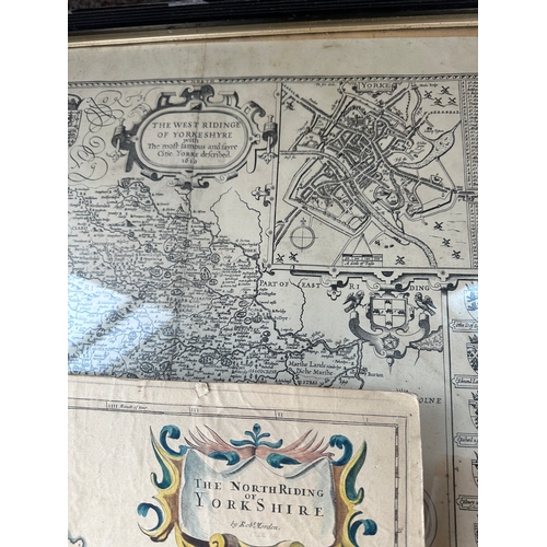 186 - Four Antique Maps including Rob Morden