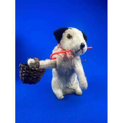 123 - Vintage Clockwork Dog Toy - Working