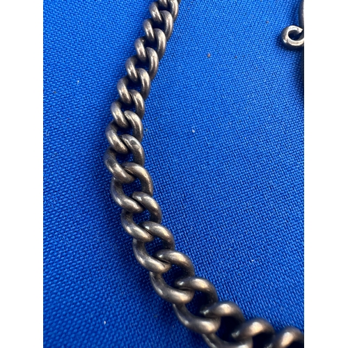 68 - Silver Albert Watch Chain