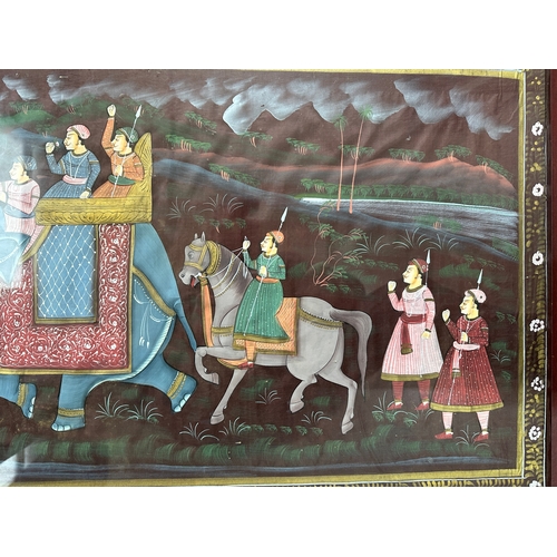 473 - Framed Indian Silk Painting