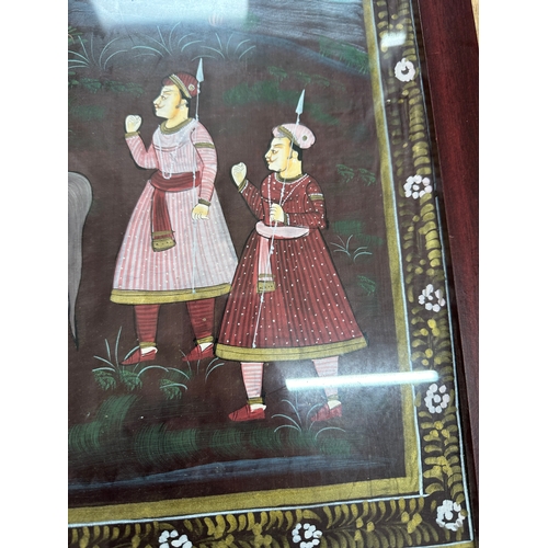 473 - Framed Indian Silk Painting