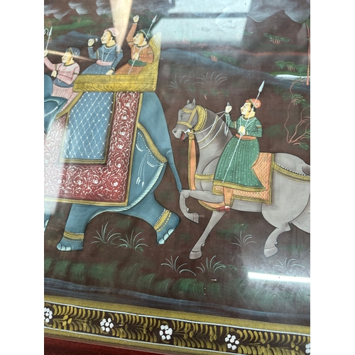 473 - Framed Indian Silk Painting