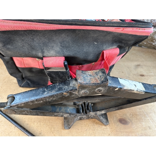 503 - Tool Bag with Contents including Car Jack