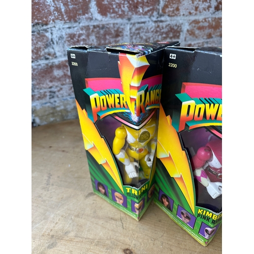 134 - 5 x Power Rangers - 1990's Bandai Mighty Morphin Power Rangers 1st Edition Boxed