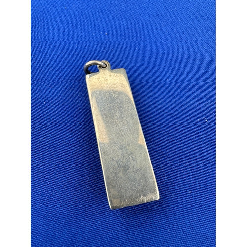 61 - Hallmarked Silver Ingot Pendant