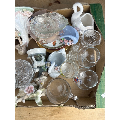 523 - Box of Mixed Collectables, Glass & Ceramics