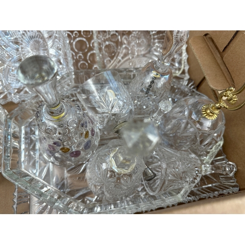 525 - Box of Mixed Glassware Items including Bells