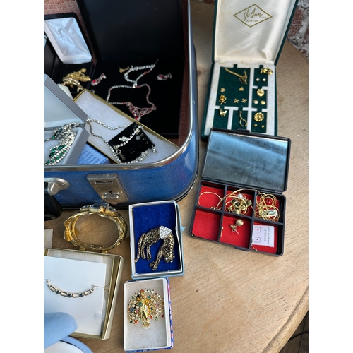 388 - Suitcase Full of Vintage & Costume Jewellery