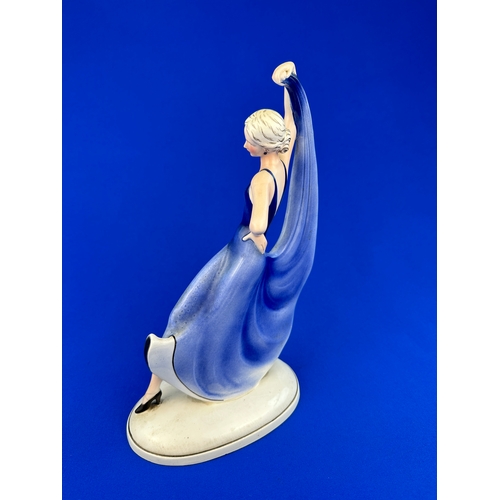 418 - Hertwig & Co. Katzhutte Art Deco Dancing Figure in the Style of Stephan Dakon