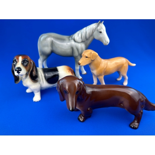 419 - Four Ceramic Animal Figures including Sylvac