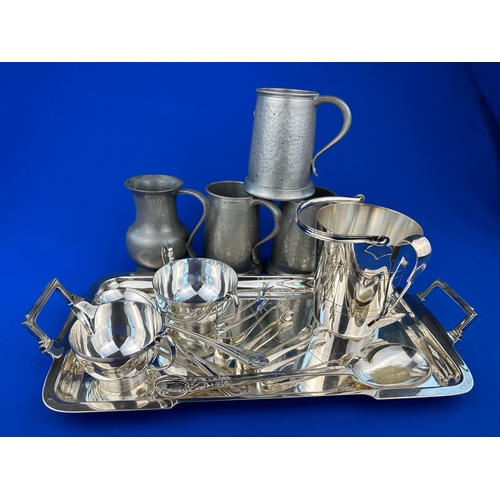 302 - Group of Metalware including Pewter, Silver Plate & EPNS Items