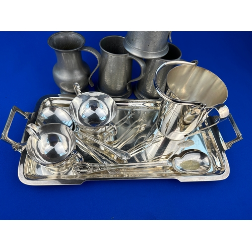 302 - Group of Metalware including Pewter, Silver Plate & EPNS Items