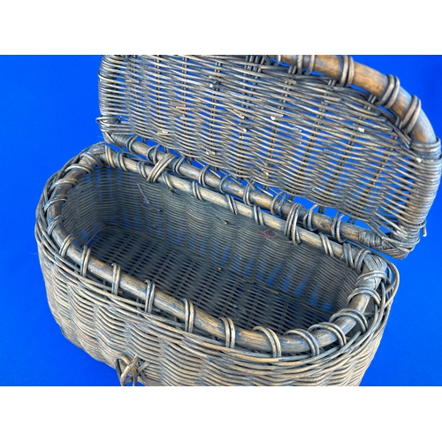 357 - Vintage Wicker Fishing Creel