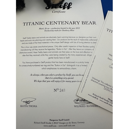 97 - Limited Edition Steiff Collectable Teddy Bear - Titanic Centenary Bear No.241