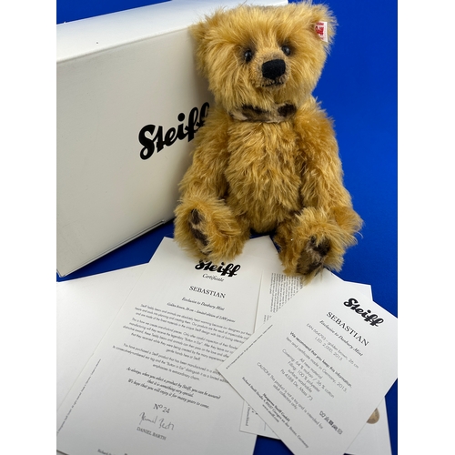 99 - Limited Edition Steiff Collectable Teddy Bear - Sebastian No.24