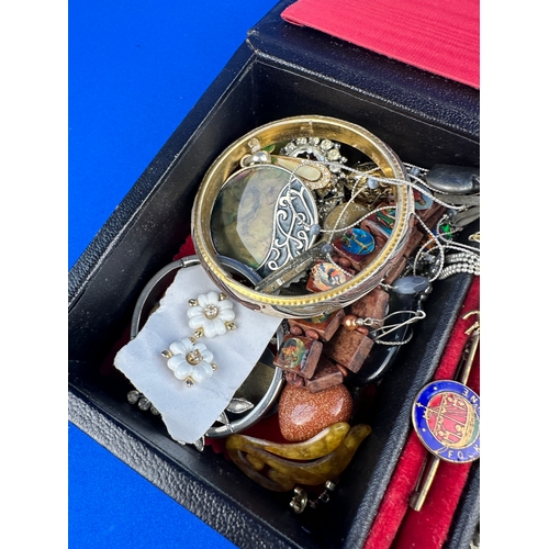 383 - Vintage Jewellery Box with Contents