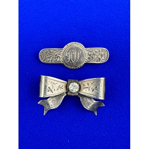 18 - Two Late Victorian Fully Hallmarked Brooches - Birmingham