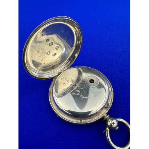 30 - Victorian Hallmarked Silver Pocket watch - Ticking but As Found. London 1880 Hallmark