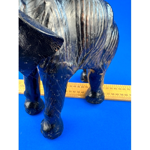 358 - Vintage Leather Elephant Figure