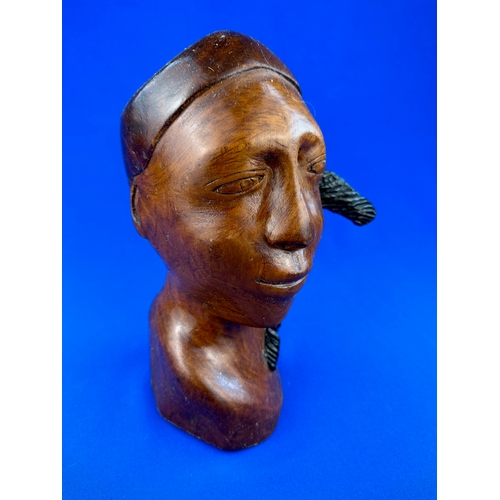 361 - Carved African Head