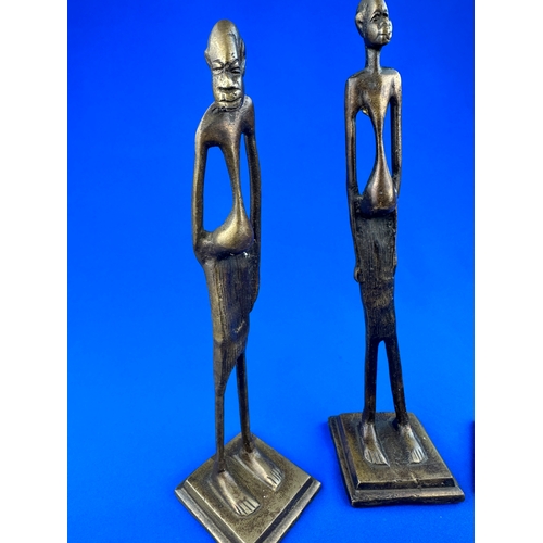 362 - Three African Bronze Figures