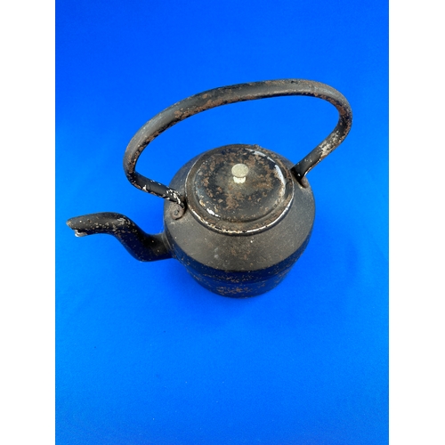 375 - Antique Cast Iron Kettle