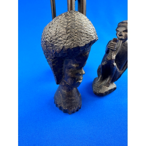 380 - Trio of Carved African Figures