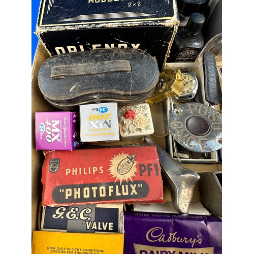 337 - Tray of Mixed Collectables including Vintage Cadbury Bar