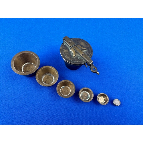 352 - Set of Brass Cup Weights